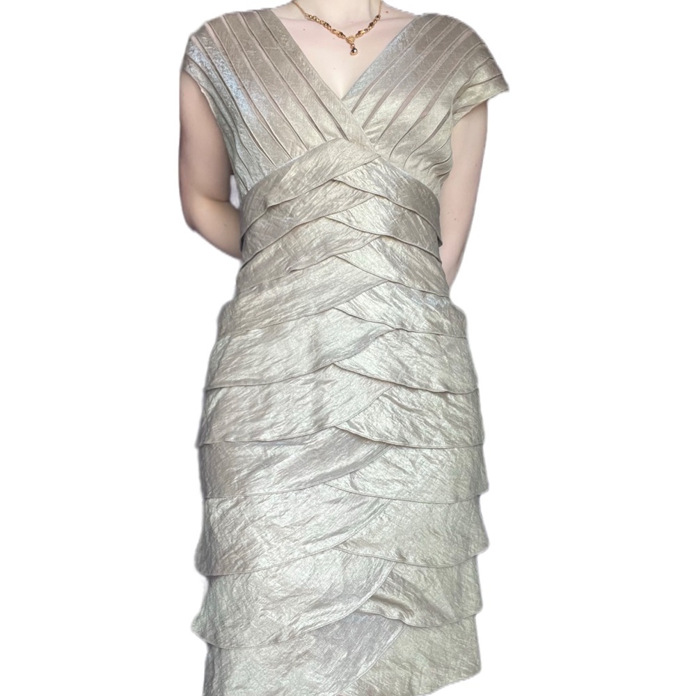 Golden layered dress